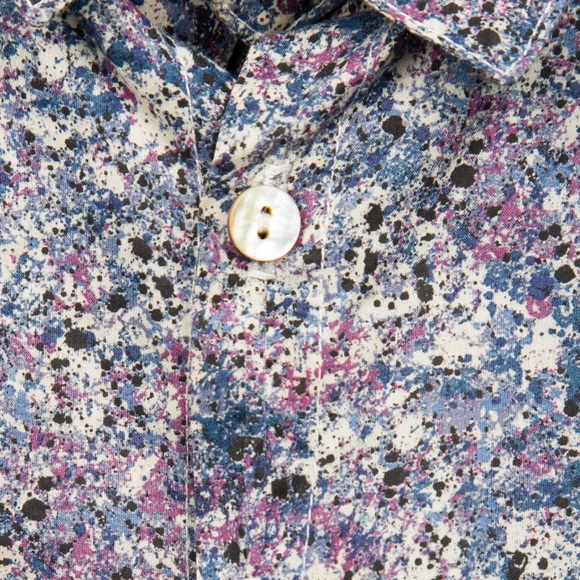 Charabia Boys' Patterned Button-Up Shirt Size: 4T - Picture 4 of 5